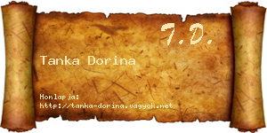 Tanka Dorina névjegykártya